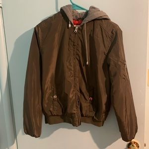 Green bomber jacket